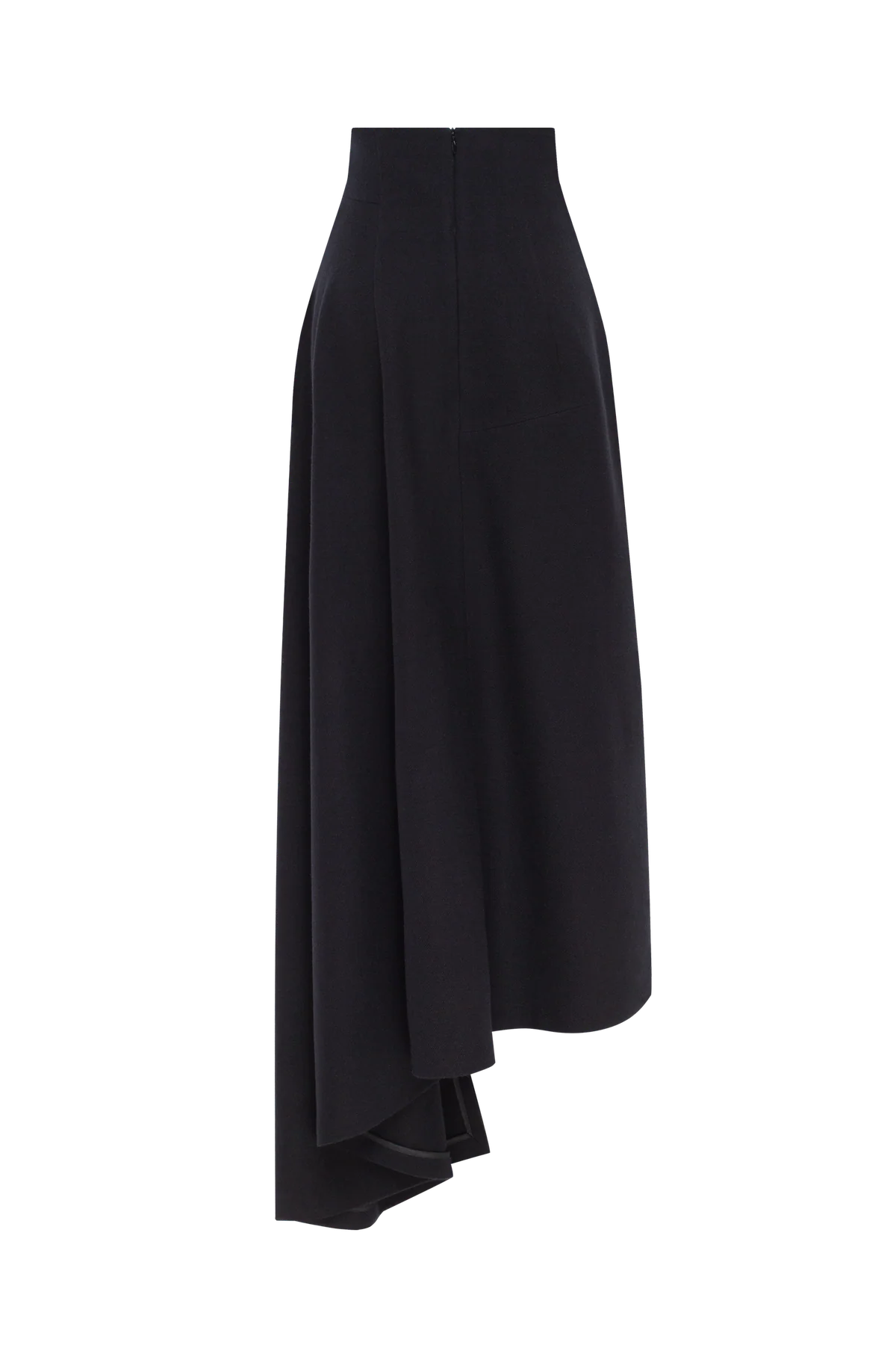 Black woolen "Amazon" skirt view 2