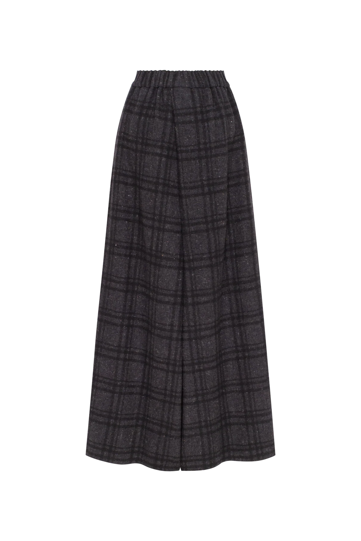 Grey wool hakama pants view 2