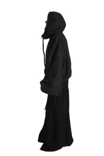 Venera — Black Feathered Woven Cape